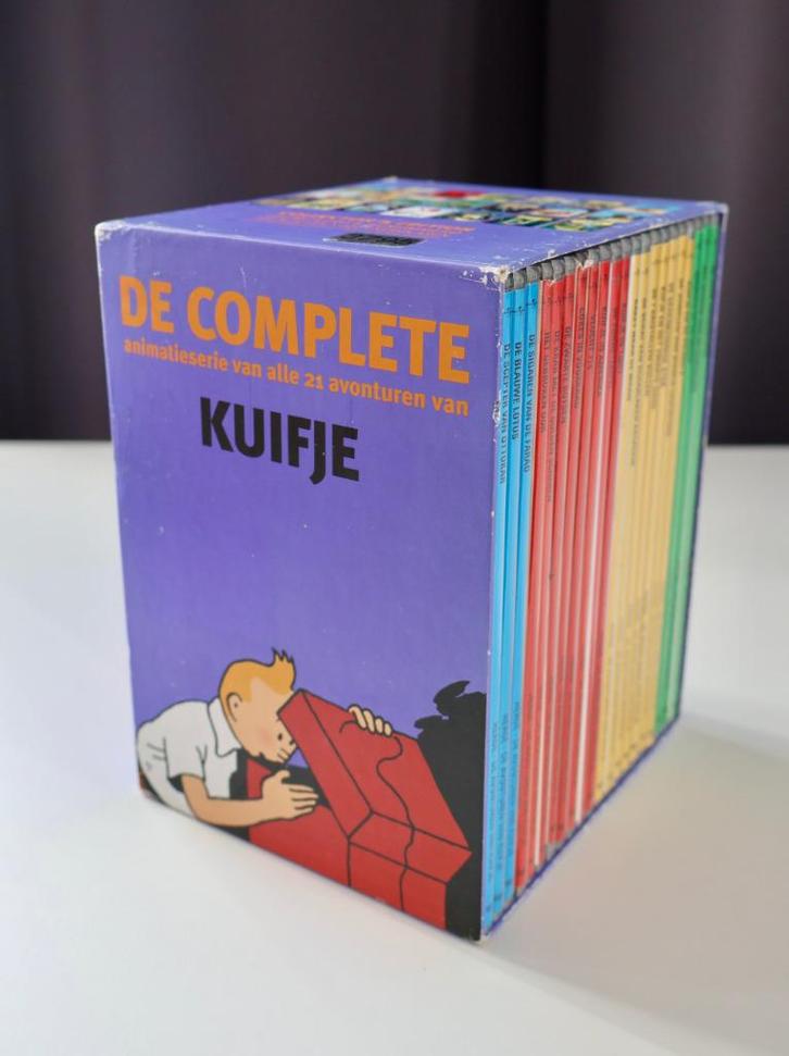 Complete animatieserie avonturen Kuifje. 21 DVD box lim.ed., Cd's en Dvd's, Dvd's | Tekenfilms en Animatie, Zo goed als nieuw