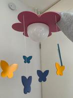 Plafondlamp bloem met vlinders, Ophalen, Zo goed als nieuw