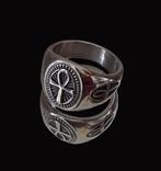 Egyptische ring - 70-80% korting., Nieuw, Dame of Heer, Zilver, IJzer of Staal