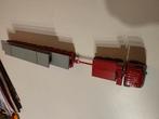 Herpa truck met oplegger zwaar transport 1:87, Hobby en Vrije tijd, Modelauto's | 1:87, Ophalen of Verzenden, Zo goed als nieuw
