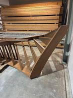 Houten trappen, rechte trap en hoektrap met bordes/leuning, Doe-het-zelf en Verbouw, Ophalen of Verzenden, Zo goed als nieuw, Trap