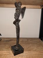 Klaas van den berg brons "uil met jong" f54, Antiek en Kunst, Ophalen of Verzenden