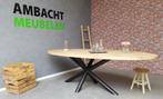 Eiken tafels ovale eiken eettafels IN DIVERSE AFMETINGEN, Ophalen of Verzenden, Nieuw, Ovaal, Eikenhout