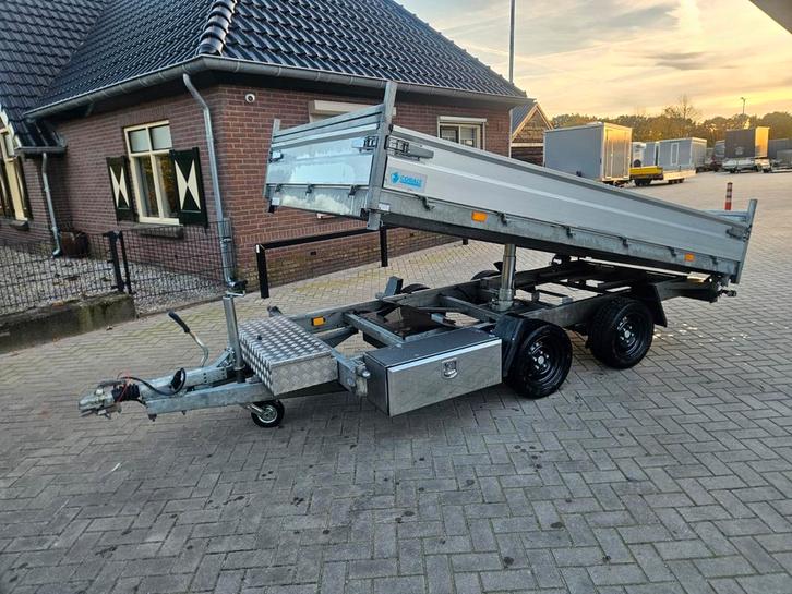 Hapert Kipper 335x180 3000kg Elektrisch en 3 zijdige, Auto diversen, Aanhangers en Bagagewagens, Gebruikt, Ophalen