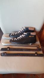 Metax schaatsen met leren onderbinders, maat 43, Sport en Fitness, Schaatsen, Ophalen of Verzenden, Gebruikt, Noren, Overige merken