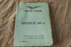 Moto Guzzi Superalce 500cc 1956 istruzioni manutenzione, Motoren, Ophalen of Verzenden, Moto Guzzi