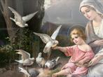 Prachtige religieuze prent met zware lijst, Antiek en Kunst, Ophalen