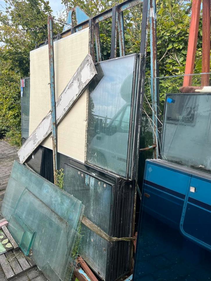 Partij Glasplaten - Dubbel & Veiligheidsglas, Doe-het-zelf en Verbouw, Glas en Ramen, Gebruikt, Glasplaat, 160 cm of meer, Dubbelglas