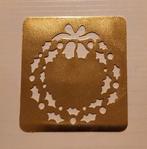 Embossing mal (messing) - Kerstkrans Hulst, Ophalen of Verzenden, Zo goed als nieuw, Kerst, Pons of Mal