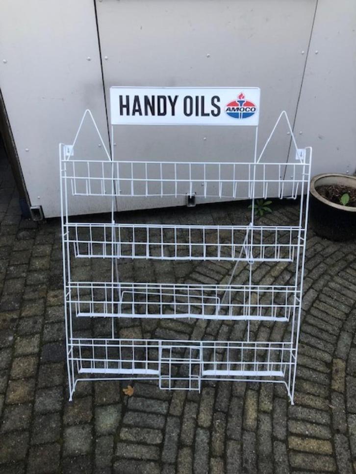 oud metalen olie rek voor bv Handy oils, Verzamelen, Merken en Reclamevoorwerpen, Gebruikt, Gebruiksvoorwerp, Ophalen