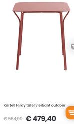 Kartell Hiray design tuintafel nieuw in doos topkwaliteit, Ophalen of Verzenden, Nieuw, Vierkant, Metaal