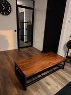 Salontafel Mangohout Industrieel, Huis en Inrichting, Tafels | Salontafels, Ophalen, 100 tot 150 cm, 50 tot 100 cm, Zo goed als nieuw