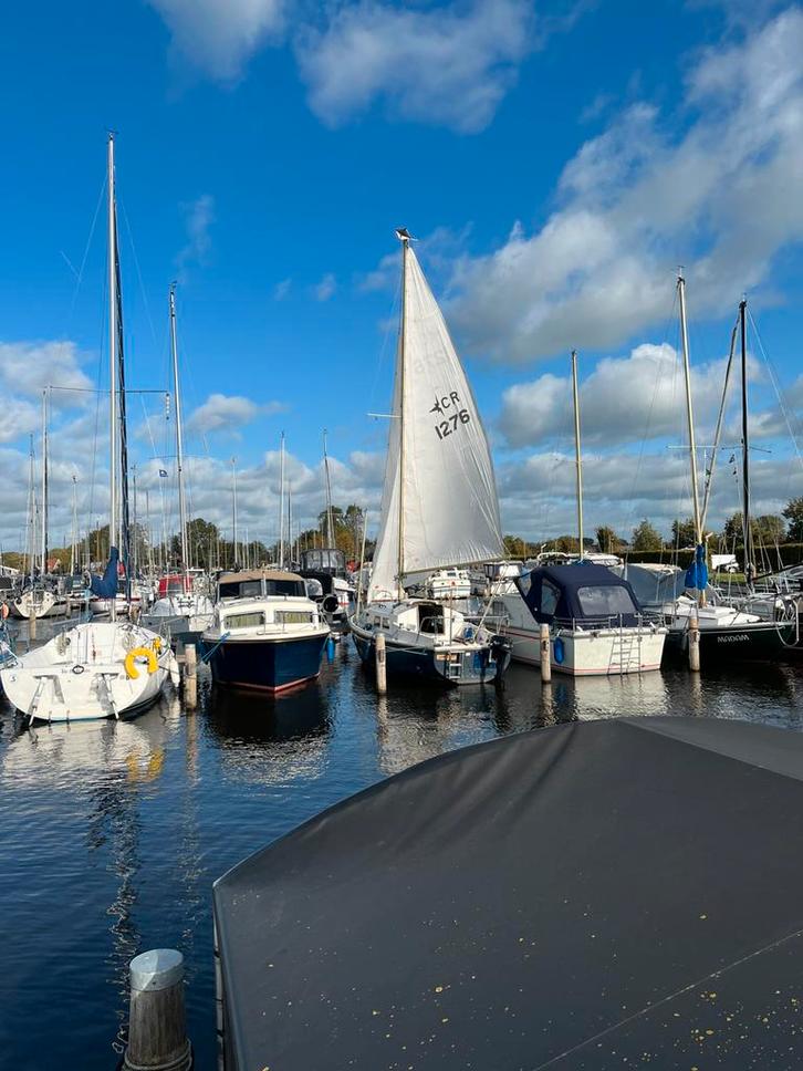 Kajuitzeiljacht zeilboot met buitenboordmotor motor, Watersport en Boten, Kajuitzeilboten en Zeiljachten, Gebruikt, Tourjacht of Cruiser