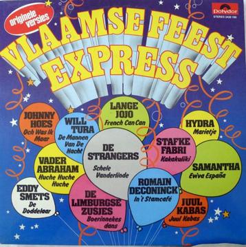 Verzamel LP: Vlaamse Feest Express (12 mega hits) beschikbaar voor biedingen
