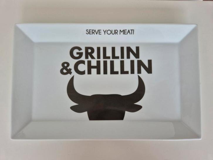 Gusta Serveerschaal - Grillin' & Chillin', Huis en Inrichting, Woonaccessoires | Schalen en Manden, Zo goed als nieuw, Schaal