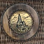 Lourdes mooi houten wandbord, Antiek en Kunst, Antiek | Religie, Ophalen of Verzenden