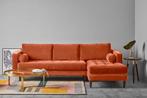 Burnt Orange Corner Sofa, Ophalen, Overige materialen, 250 tot 300 cm, Gebruikt