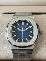 Patek Philippe Nautilus blauw/ Automaat/ saffierglas/SET, Ophalen of Verzenden, Nieuw, Blauw, Android