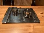 Vintage koffieset van roestvrij staal - incompleet, Huis en Inrichting, Overige materialen, Overige typen, Ophalen of Verzenden