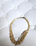 Vintage  gevlochten  gold-filled  halsketting, Sieraden, Tassen en Uiterlijk, Kettingen, Goud, Overige materialen, Verzenden