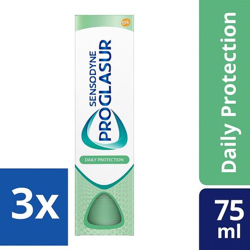 3x Sensodyne Tandpasta ProGlasur, Sieraden, Tassen en Uiterlijk, Uiterlijk | Mondverzorging, Nieuw, Tandpasta, Ophalen of Verzenden
