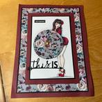 Luxe kaart made by corry 106, Hobby en Vrije tijd, Kaarten | Zelfgemaakt, Ophalen of Verzenden, Zo goed als nieuw, Overige thema's