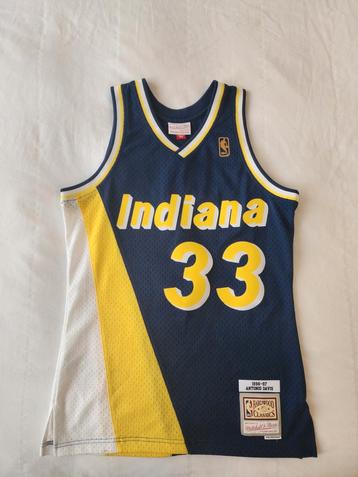 Antonio Davis Pacers Jersey - Hardwood Classics - Maat S beschikbaar voor biedingen