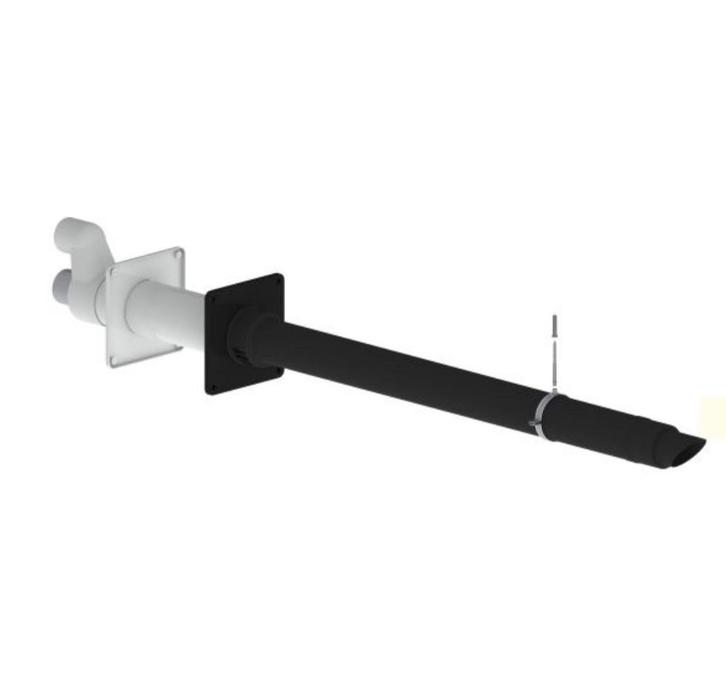 Burgerhout balkondoorvoer 2000 mm incl. adapter 2x Ø80 NIEUW, Tuin en Terras, Houtskoolbarbecues, Nieuw, Ophalen