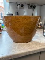 Ovale Pot bruin leuk om een keststukje re maken, Tuin en Terras, Bloempotten, Ophalen, Zo goed als nieuw, Overige vormen, Aardewerk
