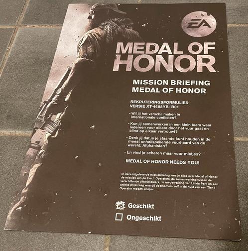 Medal of Honor Promotie Flyer (Nieuw) Collector’s Item, Spelcomputers en Games, Games | Overige, Nieuw, Shooter, Ophalen of Verzenden