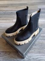 Oxmox zwarte Chelsea boot beige zool maat 37, Oxmox, Zwart, Lage of Enkellaarzen, Nieuw