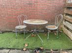 Bistro set met 4 stoelen, Ophalen, Gebruikt, Overige materialen, 2 zitplaatsen