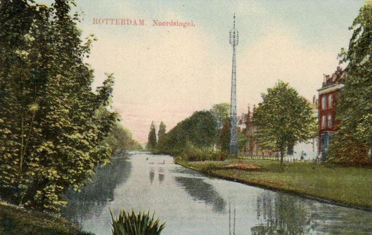 178 Rotterdam Noordsingel 1914 gelopen, Verzamelen, Ansichtkaarten | Nederland, Gelopen, Zuid-Holland, Voor 1920, Ophalen of Verzenden