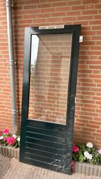 Hardhouten buiten deur 83x211.5, Doe-het-zelf en Verbouw, Deuren en Horren, Ophalen, 80 tot 100 cm, 200 tot 215 cm, Glas