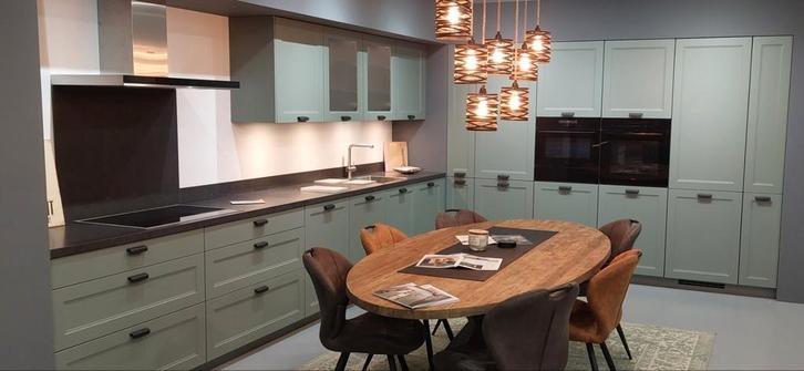 keukenblad composiet zwart 4450, Huis en Inrichting, Keuken | Keukenelementen, Nieuw, Minder dan 100 cm, 200 cm of meer, 50 tot 75 cm