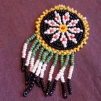 USA Appicatie Navajo Indianen Kraaltjes Leer, Verzenden, Gebruikt, Wit, Overige materialen