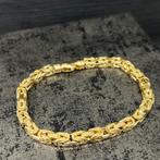 14 karaats gouden armband koningsschakel italy, Sieraden, Tassen en Uiterlijk, Armbanden, Ophalen of Verzenden, Nieuw, Goud