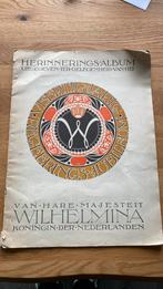 Herinneringsalbum 40 jarig regering jubileum. Wilhelmina, Verzamelen, Ophalen of Verzenden, Gebruikt, Tijdschrift of Boek