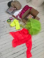 Jaren 80 verkleedkleding pruiken en legging los te koop, Verzenden, Zo goed als nieuw, Meisje