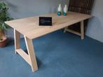 NIEUW | Eettafel | MASSIEF eiken | Op maat leverbaar |, 100 tot 150 cm, Ophalen of Verzenden, Vijf personen of meer, Eikenhout