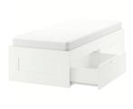 Ikea single bed with drawers, Huis en Inrichting, Ophalen, 90 cm, Eenpersoons, Hout