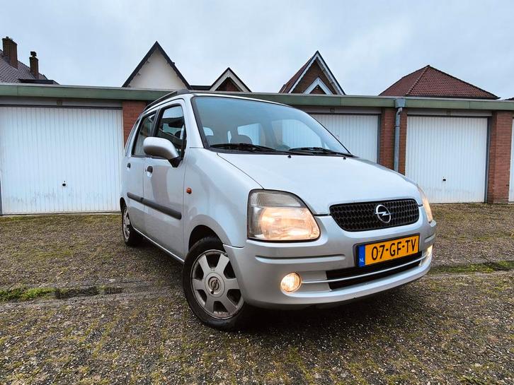 Nette Opel Agila 1.2 I 16V 2000 Grijs / Zilver, Auto's, Opel, Particulier, Agila, ABS, Airbags, Boordcomputer, Centrale vergrendeling