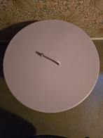 Metalen, lila bijzettafel met handvat, Minder dan 55 cm, Gebruikt, Metaal of Aluminium, Rond