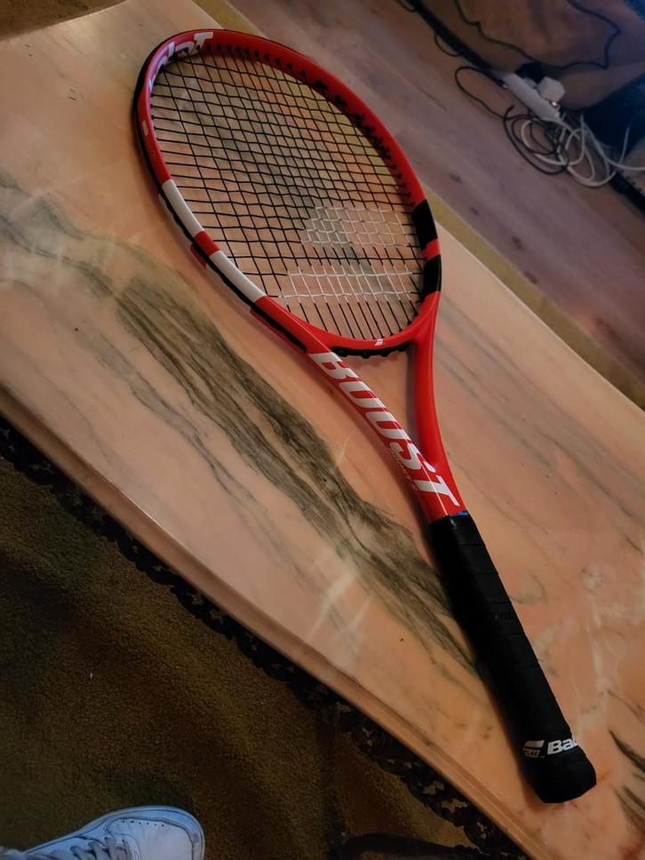 Babolat Boost S Tennisracket 280 gram Np: €149,95, Sport en Fitness, Tennis, Zo goed als nieuw, Racket, Babolat, L2, Ophalen of Verzenden