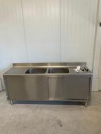 Horeca rvs spoeltafel wastafel aanrecht keukenblok spoelbak, Ophalen of Verzenden, 50 tot 75 cm, 50 tot 100 cm, Minder dan 100 cm