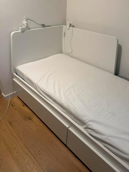 Ikea flekke daybed with Abygda firm mattresses, Huis en Inrichting, Slaapkamer | Bedden, Zo goed als nieuw, Eenpersoons, 200 cm