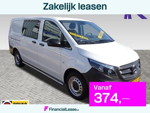 Mercedes-Benz Vito 111 CDI Lang DUBBELE CABINE L2 AIRCO NAVI, Auto's, Bestelauto's, Bedrijf, Lease, Financial lease, ABS, Achteruitrijcamera