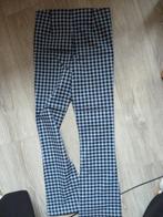 Geruite stretch broek blauw - zwart nr 35 B, Kleding | Dames, Broeken en Pantalons, Ophalen of Verzenden, Gedragen, Maat 42/44 (L)