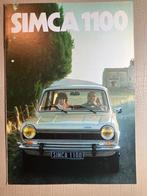 Folder simca 1100, Ophalen of Verzenden, Zo goed als nieuw, Overige merken