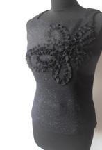 NIEUWE Turnover prachtige zwarte wollen glitter top- 38, Kleding | Dames, Tops, Verzenden, Zwart, Nieuw, Turnover